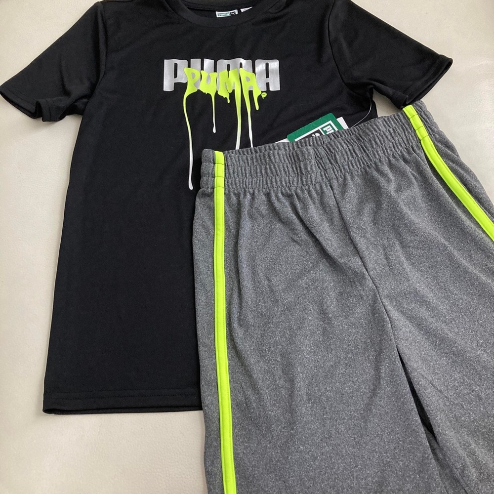 PUMA Big Boy Tee And Shorts Set 4064 - Picture 8 of 8
